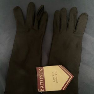 Isotoner Vintage Nylon Gloves with Tag